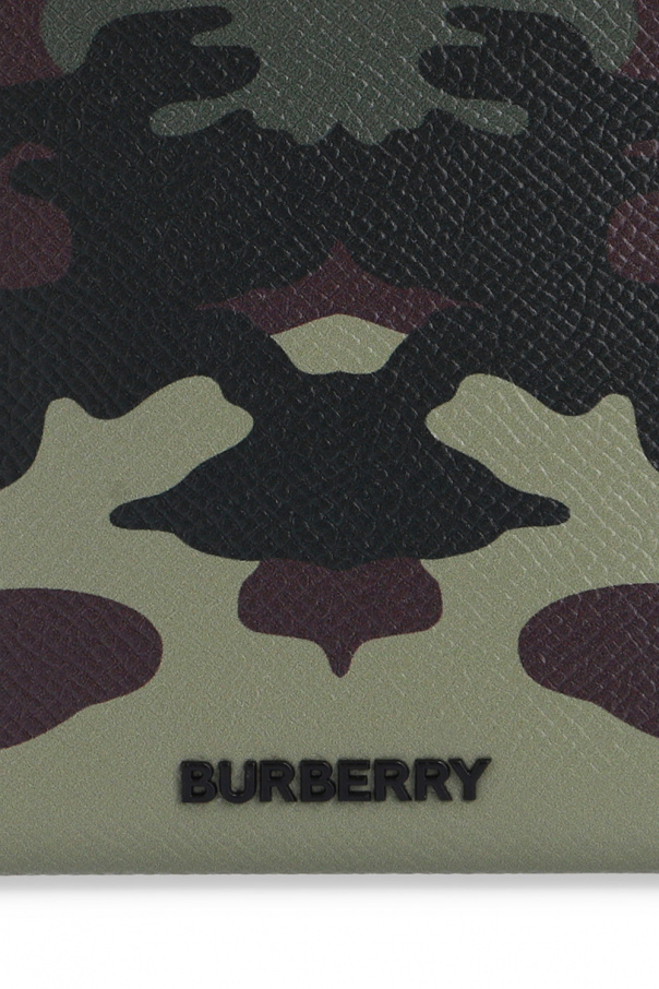 StasanetShops SM motif card case Burberry Camo Pre Loved Burberry Nylon Clutch Bag